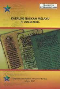 Image of Katalog naskah Melayu:H.Von De wall