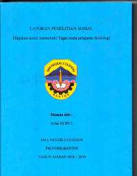 Image of Laporan Penelitian Sosial